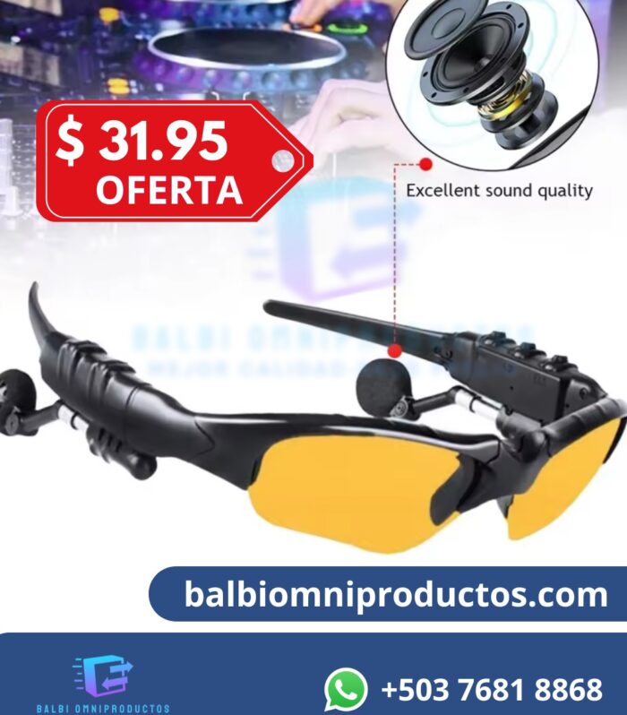 Gafas Bluetooth Inteligentes con Audio HD y Micrófono